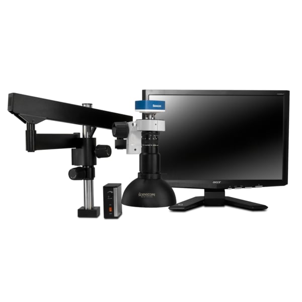 Macro Digital Inspection System And Dome LED Light On Articulating Arm